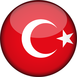 turkey flag 3d round icon 256